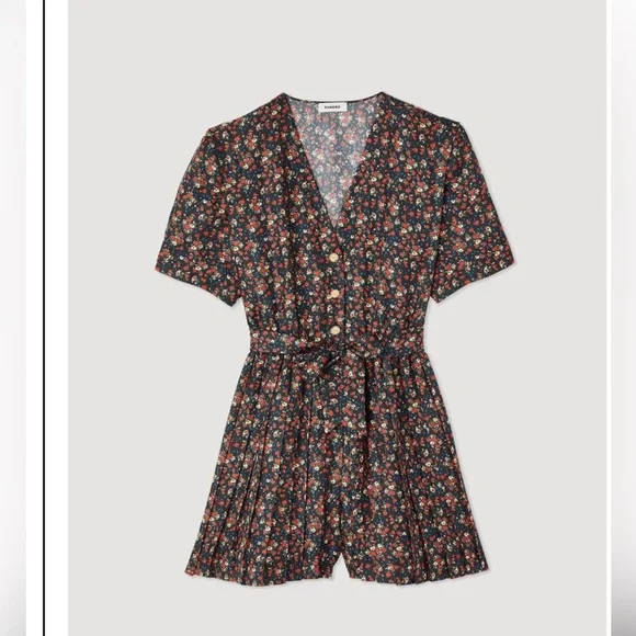 Sandro Paris Flowing Playsuit - Picture 2 of 6